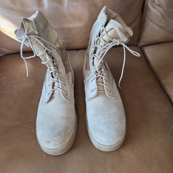 McRae Army Issue Hot Weather Men's Tan Combat Boots - Picture 3 of 7